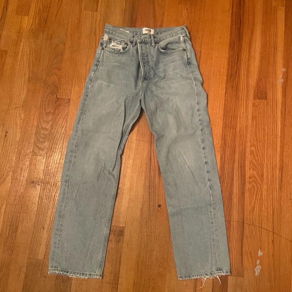 Agolde size 27 high rise straight leg